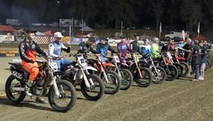 Flat Track Stars Riders Parade - Fast Fridays Motorcycle Speedway
