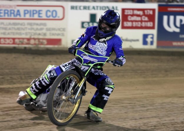 Up from Southern California Justin Almon scored big winning the handicap main event. It was Almon's first trip up north this season racing at Fast Fridays. July 11 2025 - Exciting racing news from Fast Fridays Motorcycle Speedway in Auburn CA.