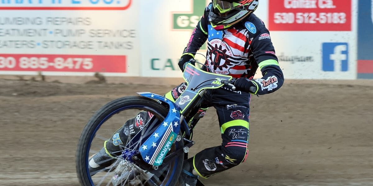 July 4 2025 – Great 4th of July celebration and races – 0580 Martin Alex Martin was unbeatable in Friday night's program at Fast Fridays. Martin won the scratch main event and the handicap main event. It was the first time a rider had accomplished this feat this season. July 4 2025 - Great 4th of July celebration and races.