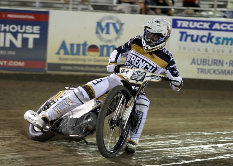 Broc Nicol scored 18 points and along with teammate Wilbur Hancock who scored 10 points won the Speedways Best Pairs championship. Sept 13 2025 - Speedway’s Best Pairs Championship this week at the Gold Country Fairgrounds in Auburn, CA.