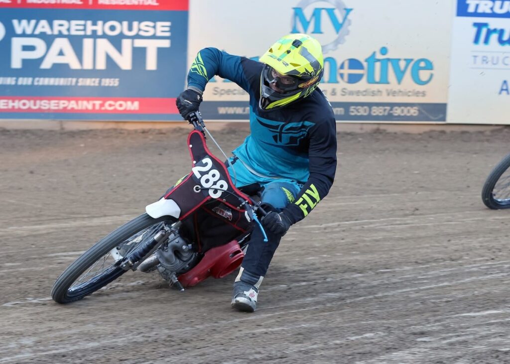 Marc Denniston won the Division 2 main event. Perfect in the program the main event win was his first of the season. Jun 19 2026 - 2026 Speedway & Legends & Vintage Night.