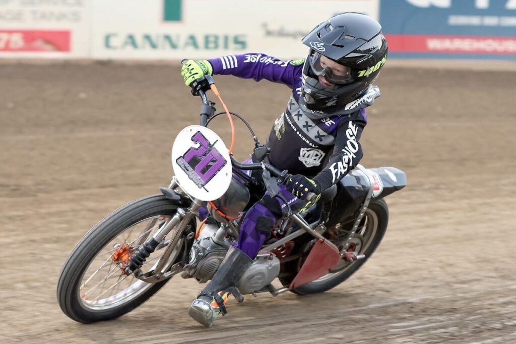 Luke Seeger won the Youth 150cc D-3 main event. June 12 2026 - 2026 Speedway & Team Challenge Round #2.