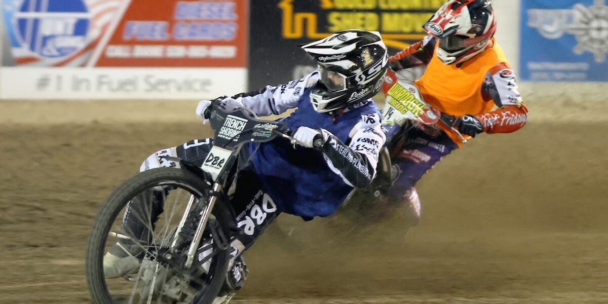 June 26 2026 – 2026 Speedway & Team Challenge Round #3 – 9188 Team Broc Nicol (left) and Billy Janniro (right) team captains of their respective teams, race in a Team Challenge heat race. Team IFC closed the gap in the third round of the series bringing the final score after three rounds to Law Tigers 31, IFC 26. June 26 2026 - 2026 Speedway & Team Challenge Round #3.