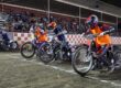 Lining up for a Team Challenge heat race are, (left-right) Broc Nicol, Billy Janniro, Dan Faria and Timmy Dion. Team IFC erased a huge deficit to claim a one-point lead over Team Law Tigers. July 10 2026 - 2026 Speedway & Team Challenge Round #4.