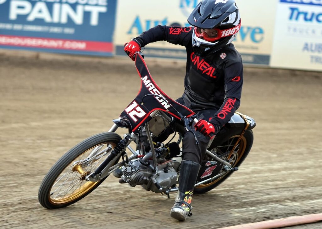 Mason Howell continues to do well in the D1 Youth 150cc division. Howell won the main event this week, his sixth of the season. July 24 2026 - 2026 Speedway & Team Challenge Round #5.