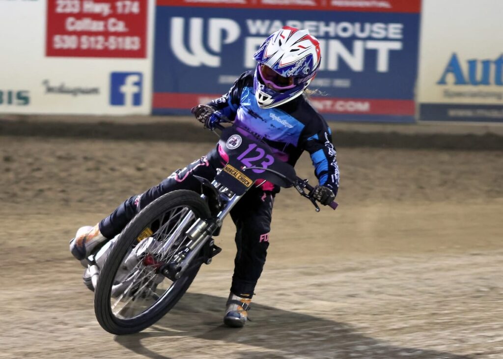 Catherine Moore won the Support D2 main event. She also scored a win and three points racing in the Team Challenge for Team IFC. July 24 2026 - 2026 Speedway & Team Challenge Round #5.