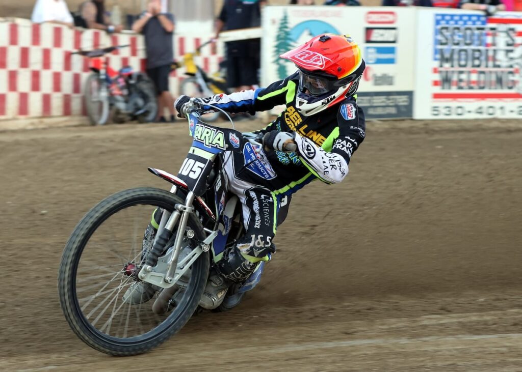 Daniel Faria got into the winner's circle winning the handicap main event, his first main event win of the season. July 4 2026 - 2026 Speedway & Extreme Sidecars Round #2.