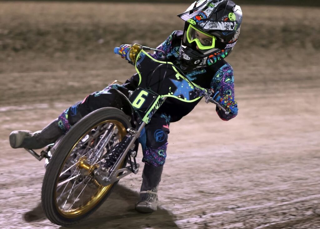 Logan Kerr won the Youth 150cc main event, his first main event win of the season. Aug 21 2026 - 2026 Speedway Best Pairs Championship.