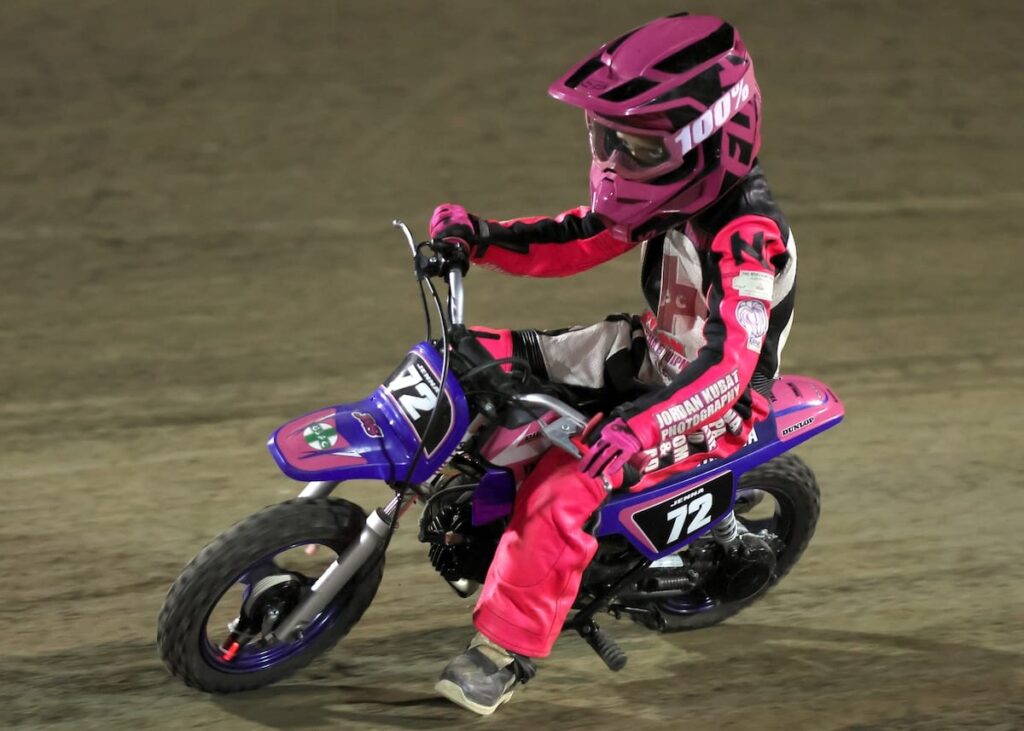 Jenna Dion the younger part of the racing Dion family competes in the Pee-Wee division. Her uncle Tim Dion and cousins Timmy Dion and Anthony Dion race at Fast Fridays. Aug 29 2026 - 2026 Speedway & Extreme Sidecars Round #4.