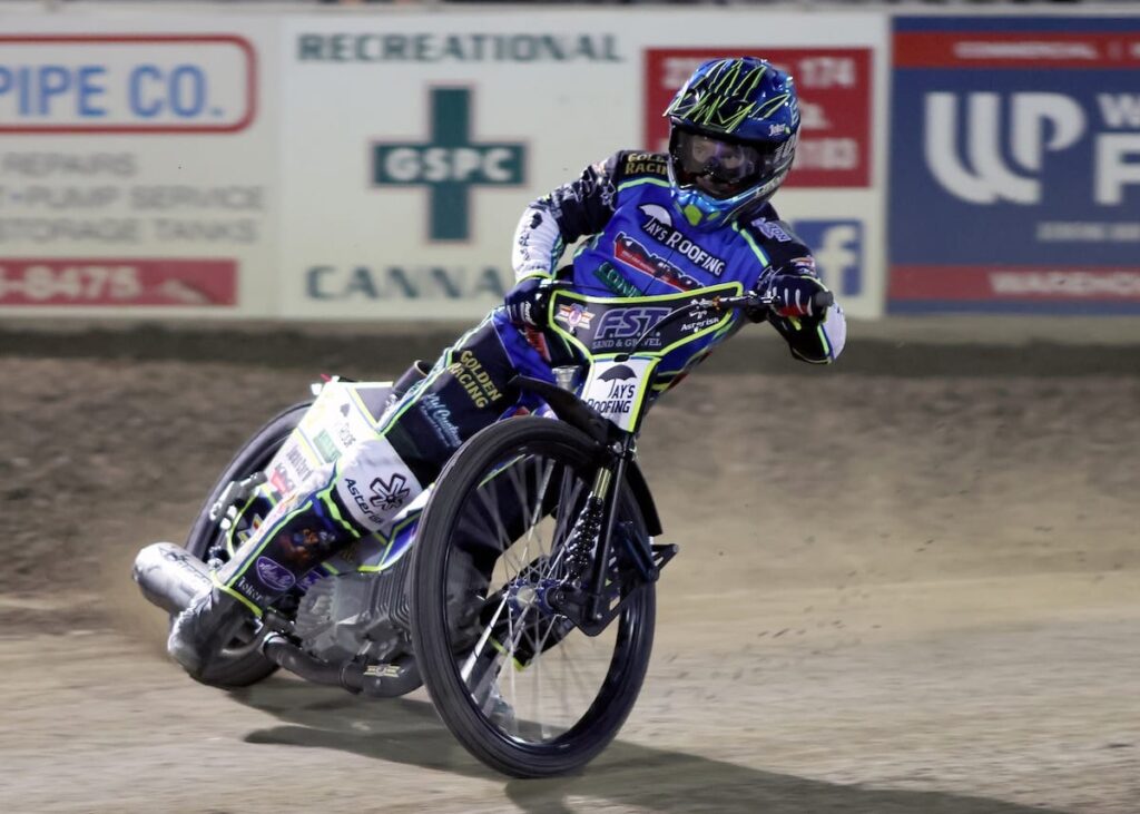 The winning riding style of Max Ruml, the 2026 AMA National Speedway Champion. Sept 19 2026 - 2026 AMA National Speedway Championship Series Final.