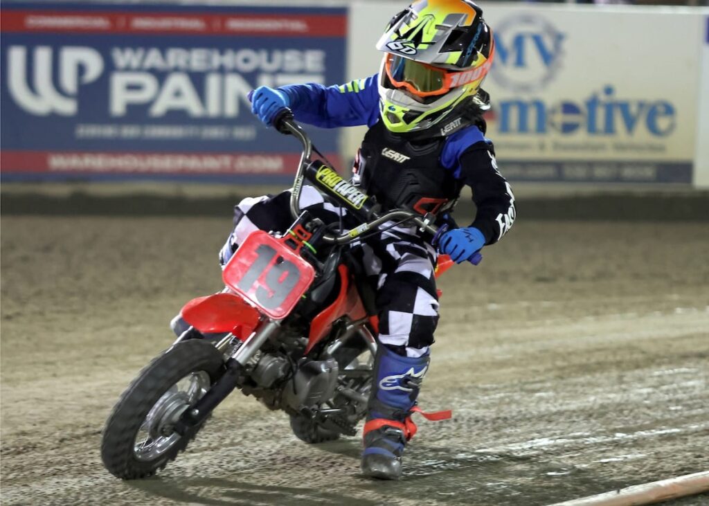 Dexter Orlando won the Pee-Wee Track Championship with a perfect score of 15 points. Sept 5 2026 - 2026 Fast Fridays Track & Pee Wee Championships.
